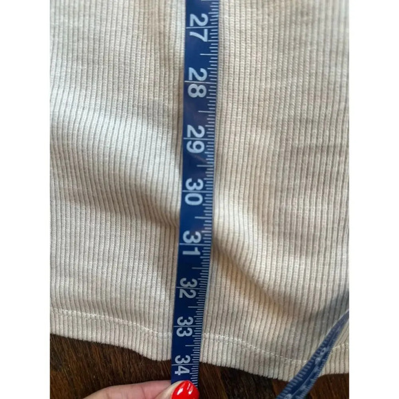 New Mavi Tunic Sweater Size Medium Beige Peekhole NWT - Picture 9 of 9